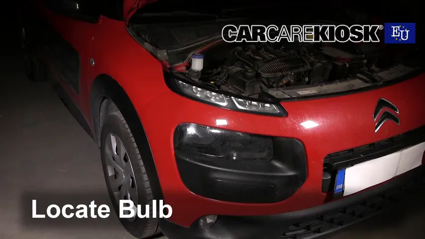 2015 Citroen C4 Cactus Feal 1.2L 3 Cyl. Turbo Lights Turn Signal - Front (replace bulb)